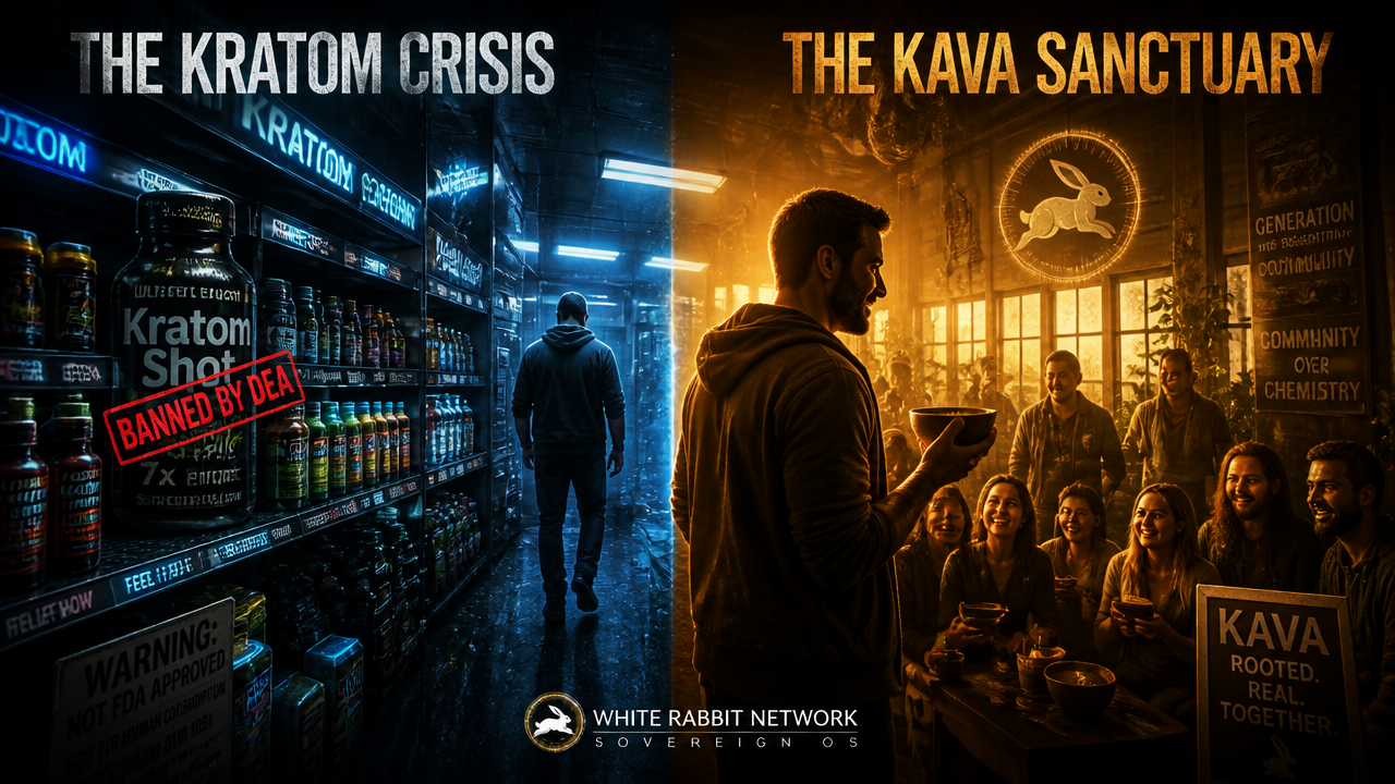 The Kratom crisis and the kava sanctuary. Kava Resonance - The Sovereign OS.
