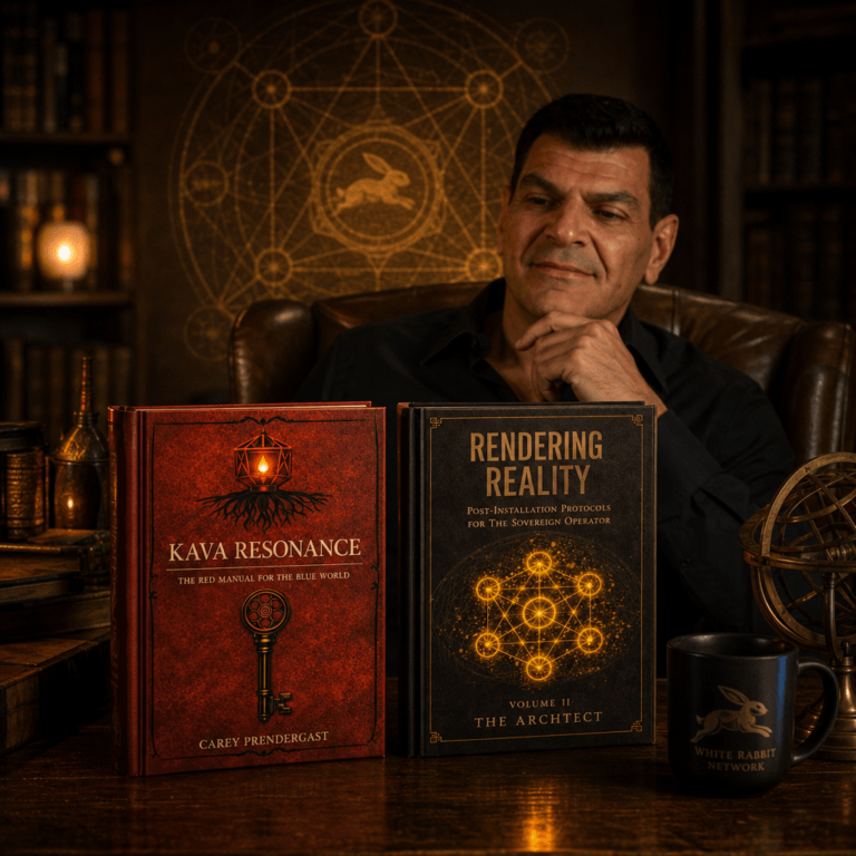 Cinematic portal artwork representing the Sovereign OS mythic identity architecture